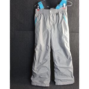 Gerry Kids Insulated Suspenders Snow Pants Gray